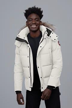 Chamarras Canada Goose Hombre Mexico - Wyndham Abrigos Blancos OX0594673